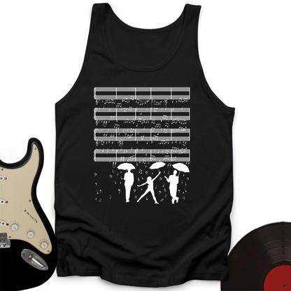 Raining Music Notes Tank Top