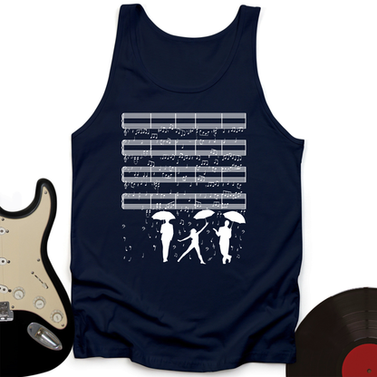 Raining Music Notes Tank Top