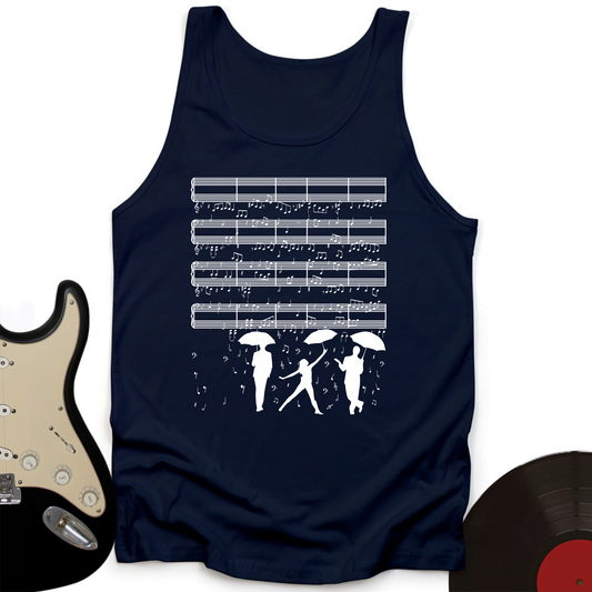 Raining Music Notes Tank Top