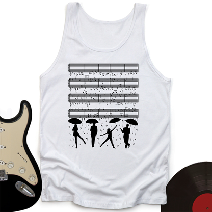 Raining Music Notes Tank Top