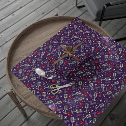 Retro Microphone Wrapping Paper