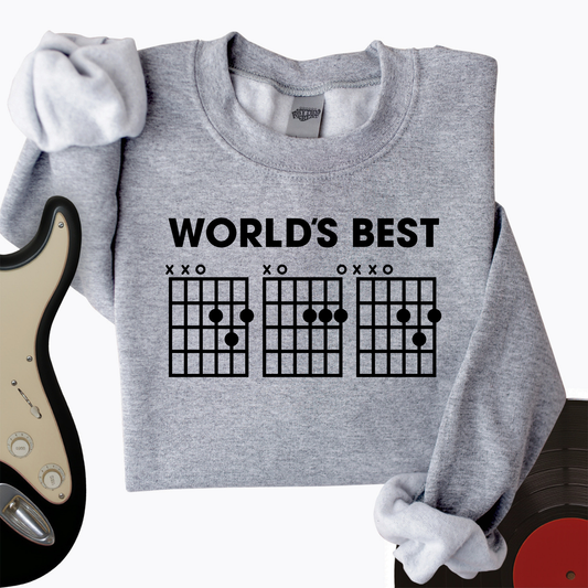 World's Best Dad Guitar Crewneck