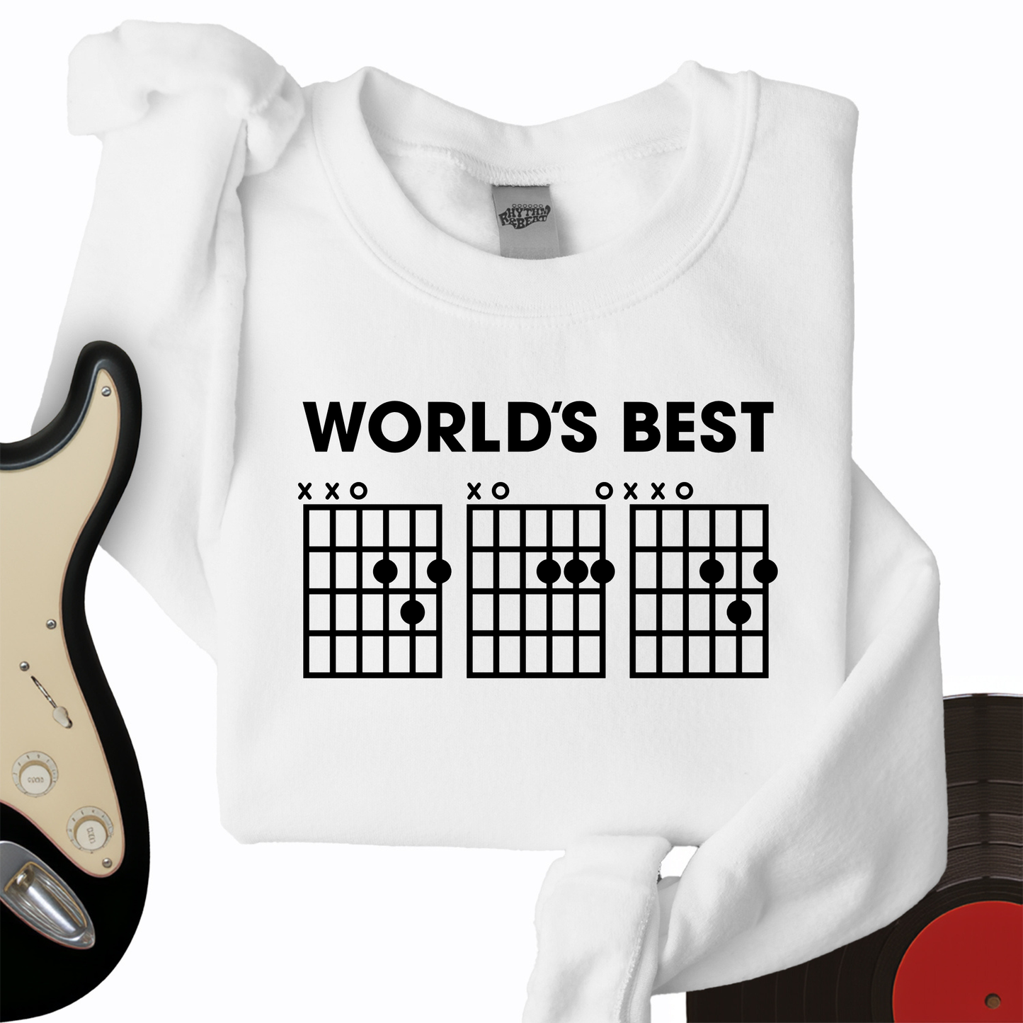 World's Best Dad Guitar Crewneck