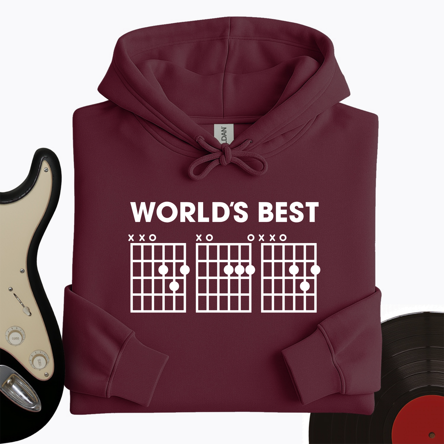 World's Best Dad Guitar Hoodie
