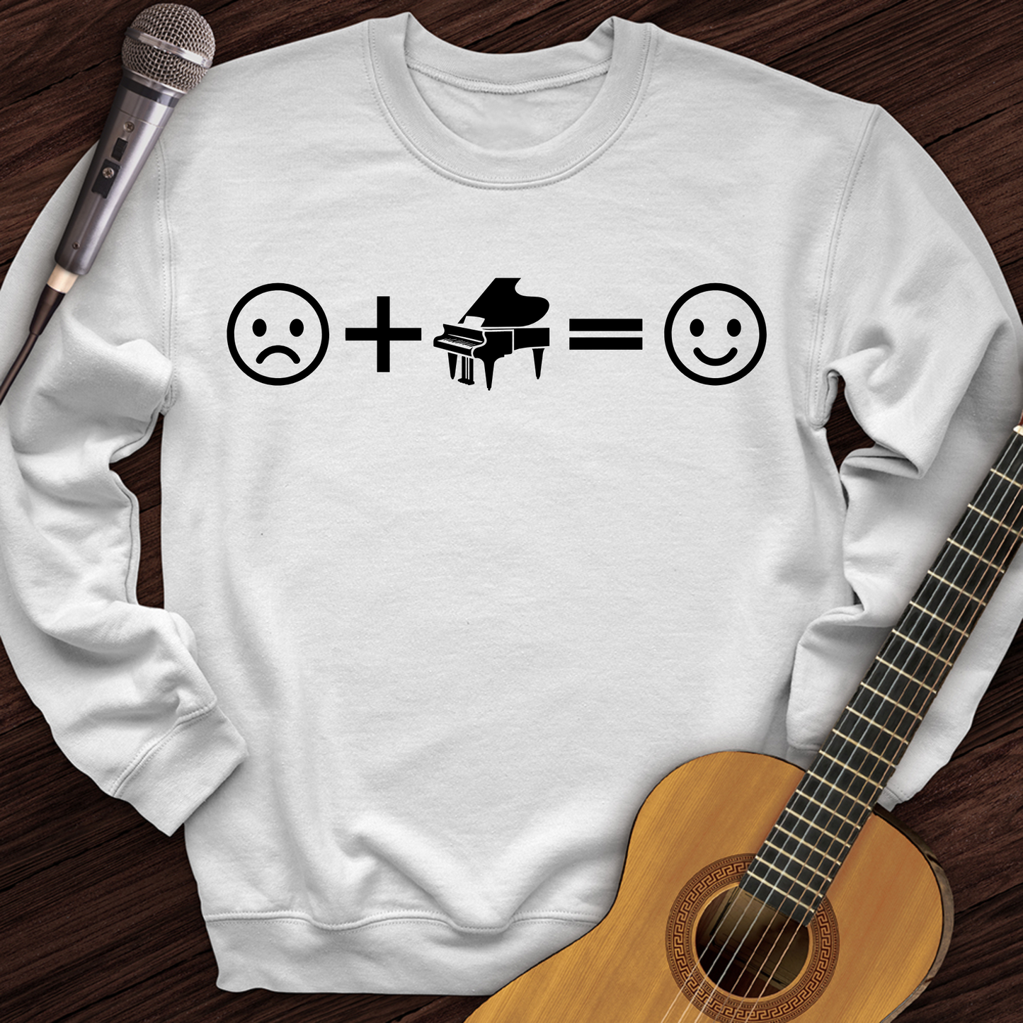 Piano Makes Me Happy Crewneck