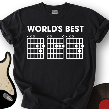 World's Best Dad Guitar T-Shirt
