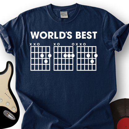 World's Best Dad Guitar T-Shirt