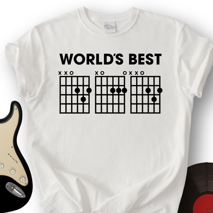 World's Best Dad Guitar T-Shirt