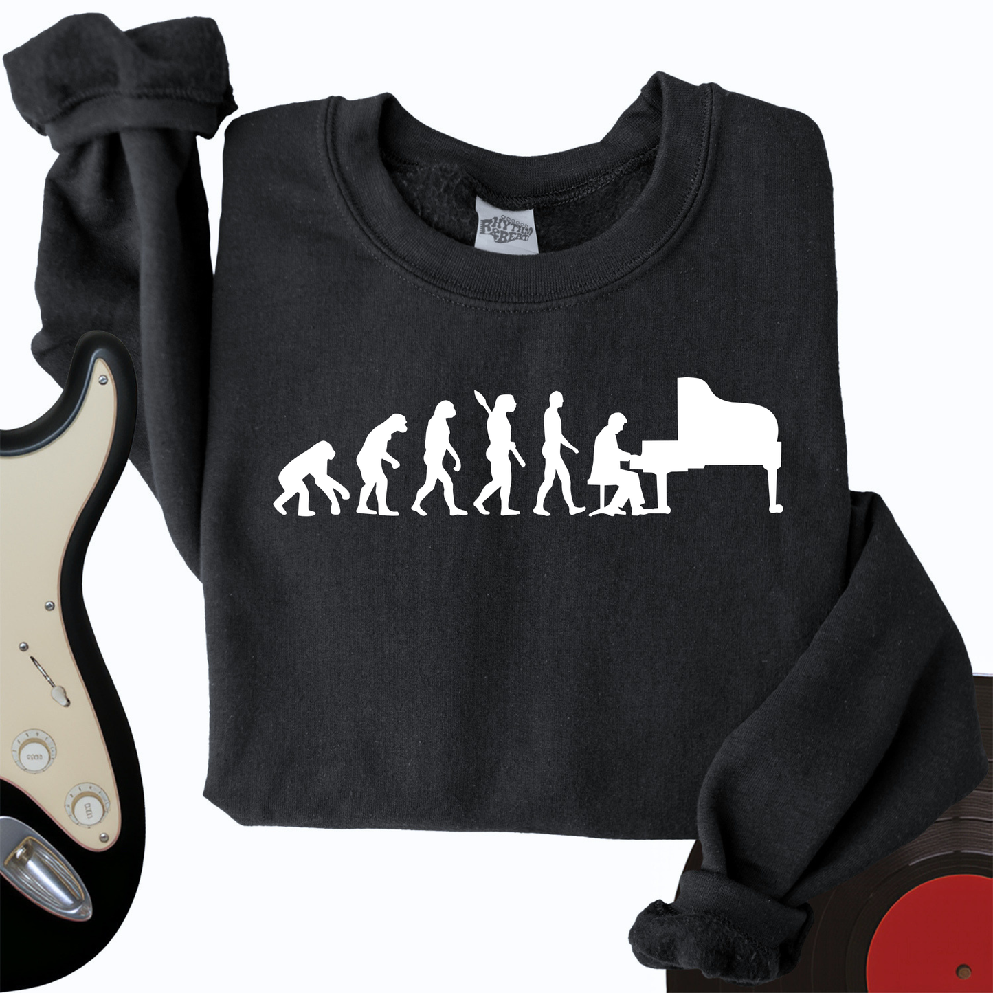 Evolution Of Pianist Crewneck