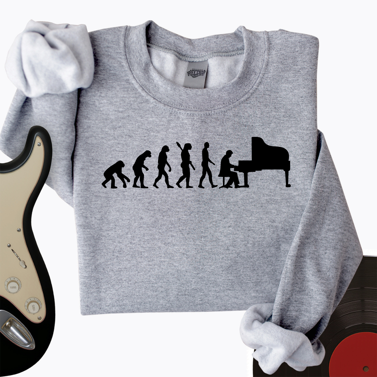 Evolution Of Pianist Crewneck