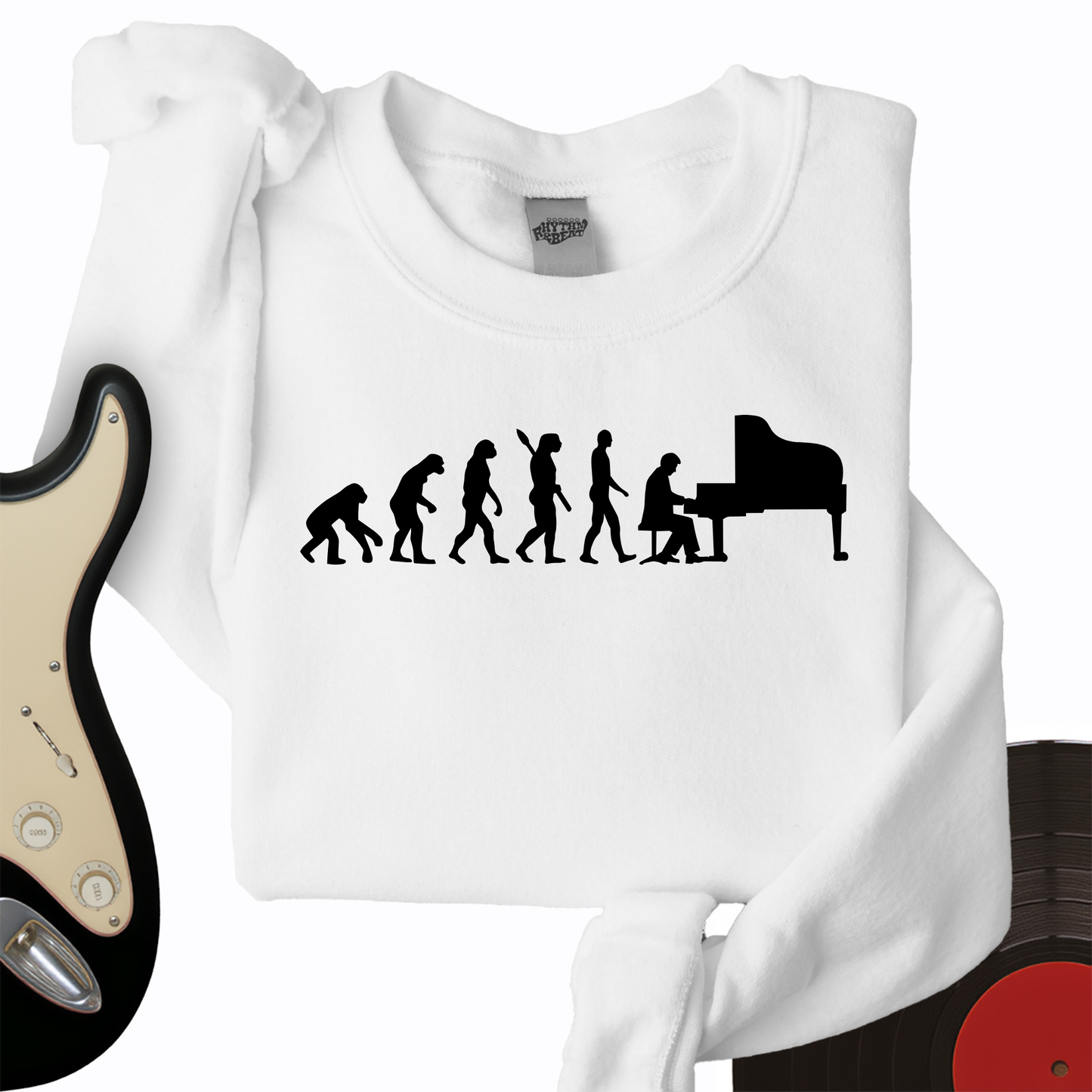 Evolution Of Pianist Crewneck
