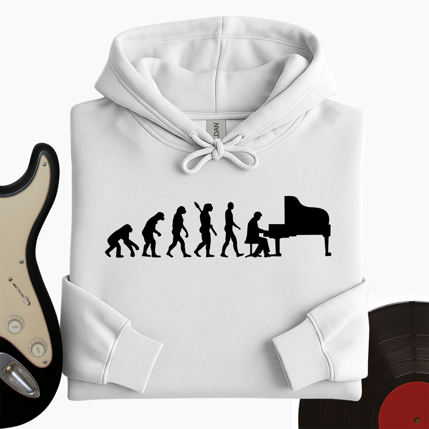 Evolution Of Pianist Hoodie