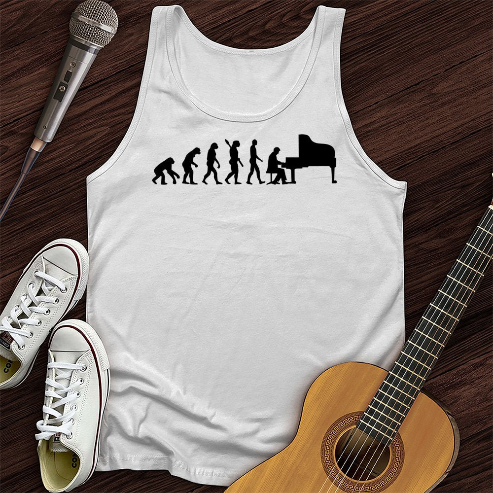 Evolution Of Pianist Tank Top