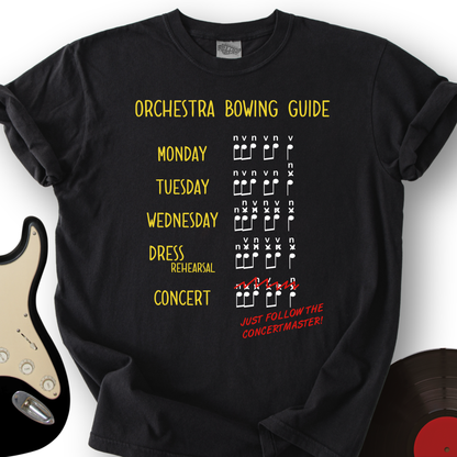 Orchestra Bowing Guide T-Shirt