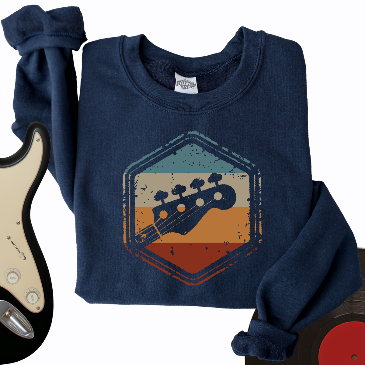 Retro Guitar Crewneck