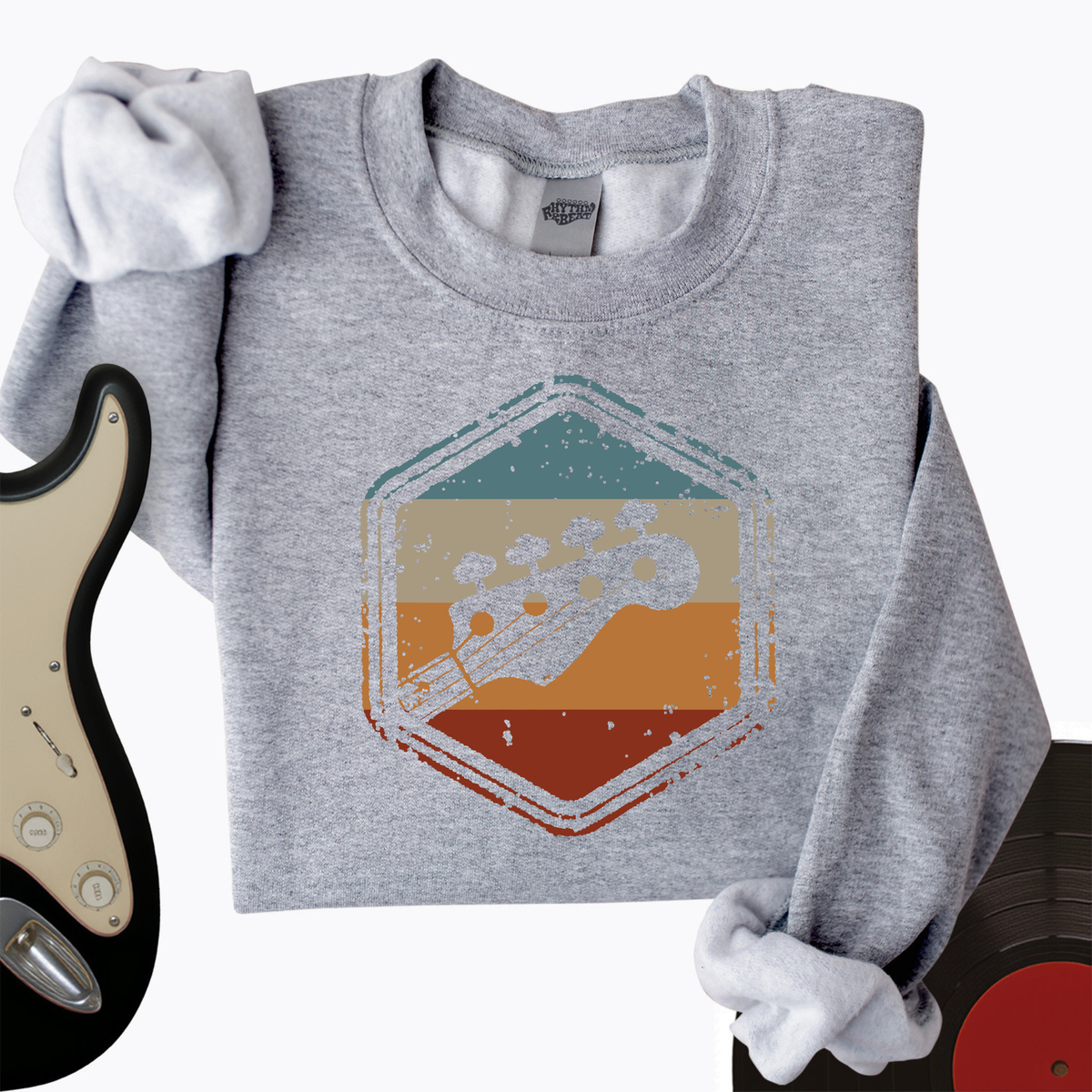 Retro Guitar Crewneck
