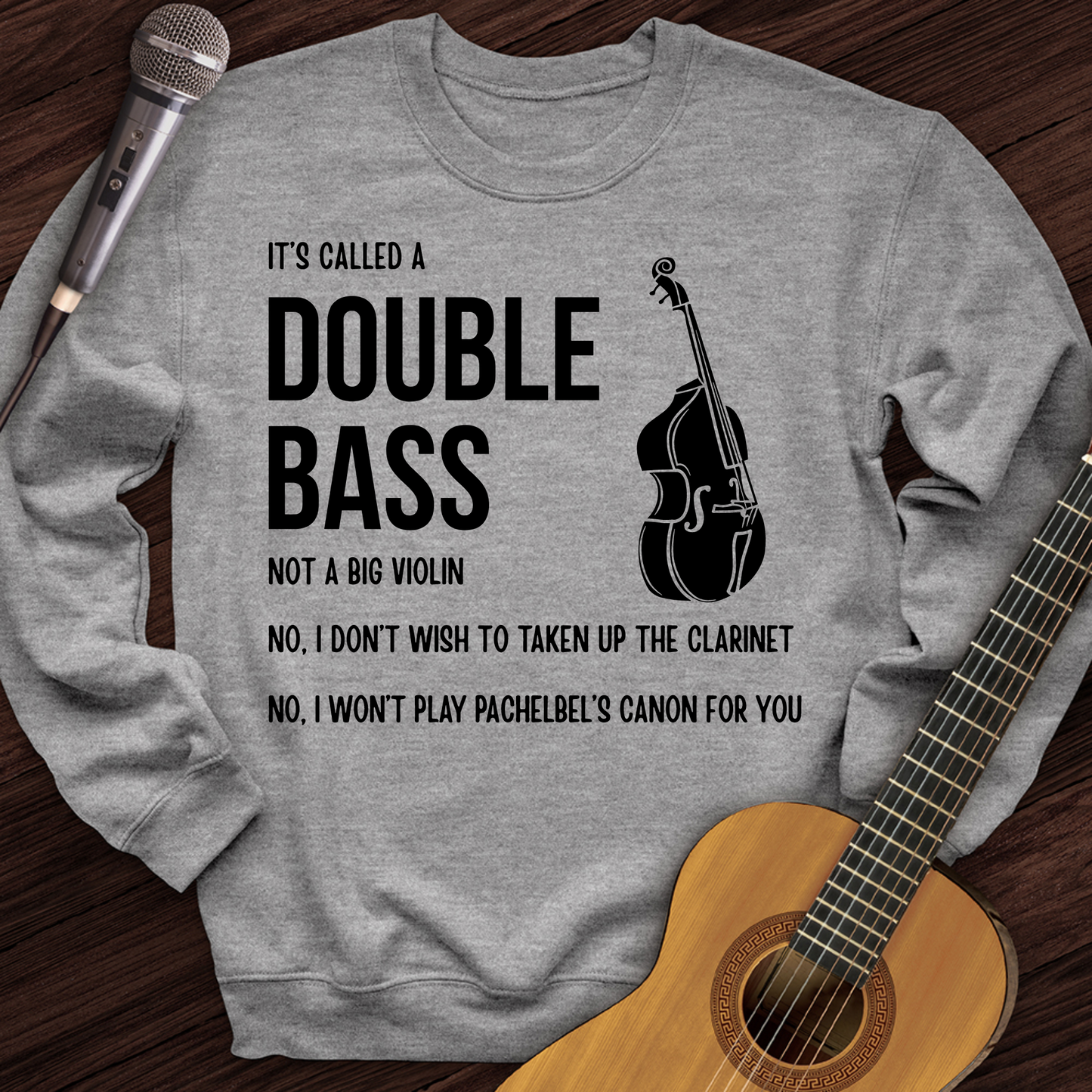 It's A Double Bass Crewneck