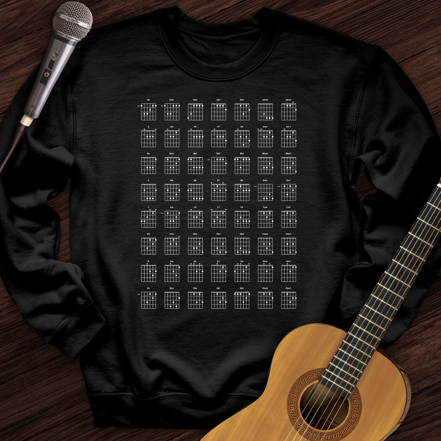 Guitar Chords Crewneck