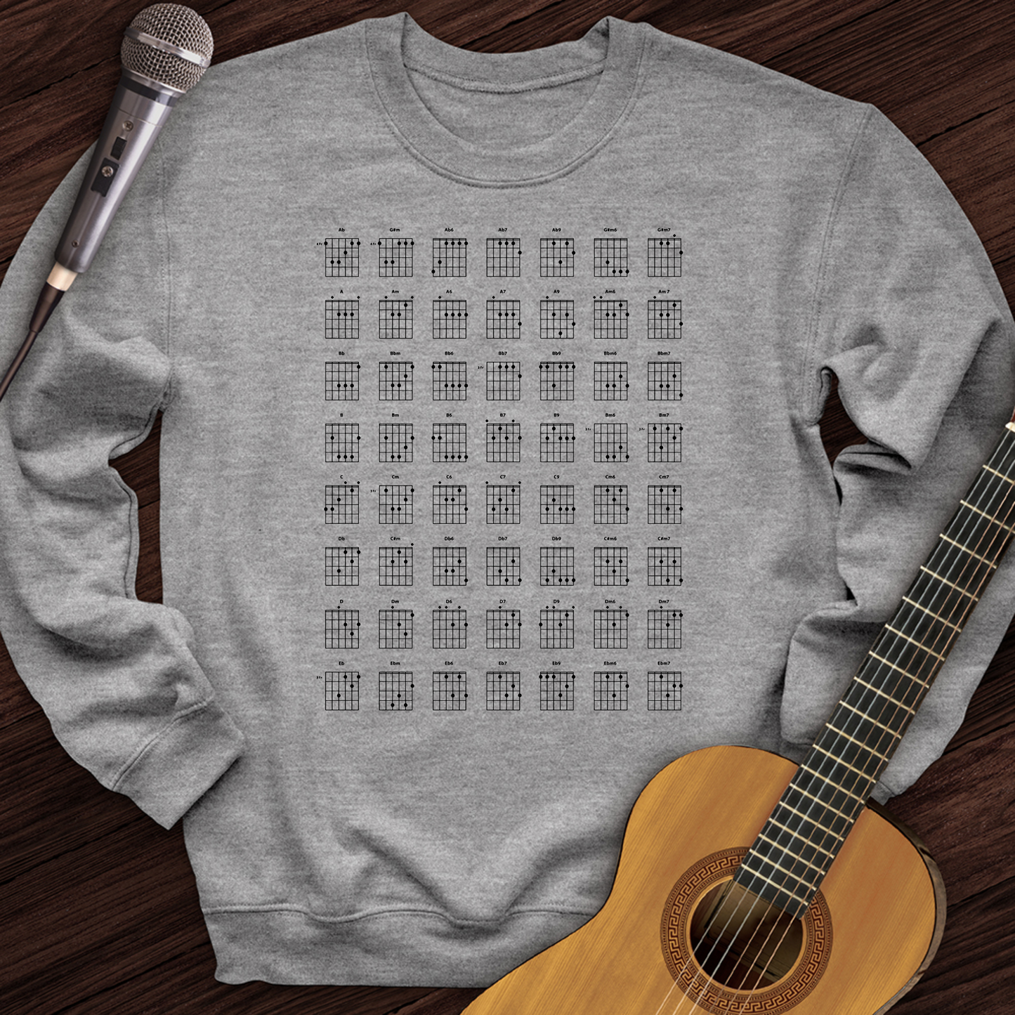 Guitar Chords Crewneck