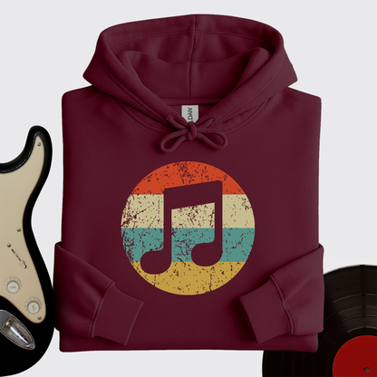 Retro Music Note Hoodie