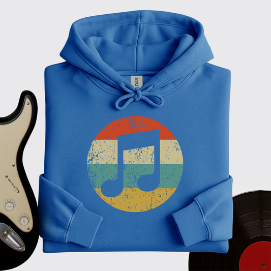 Retro Music Note Hoodie