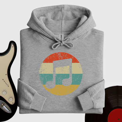 Retro Music Note Hoodie