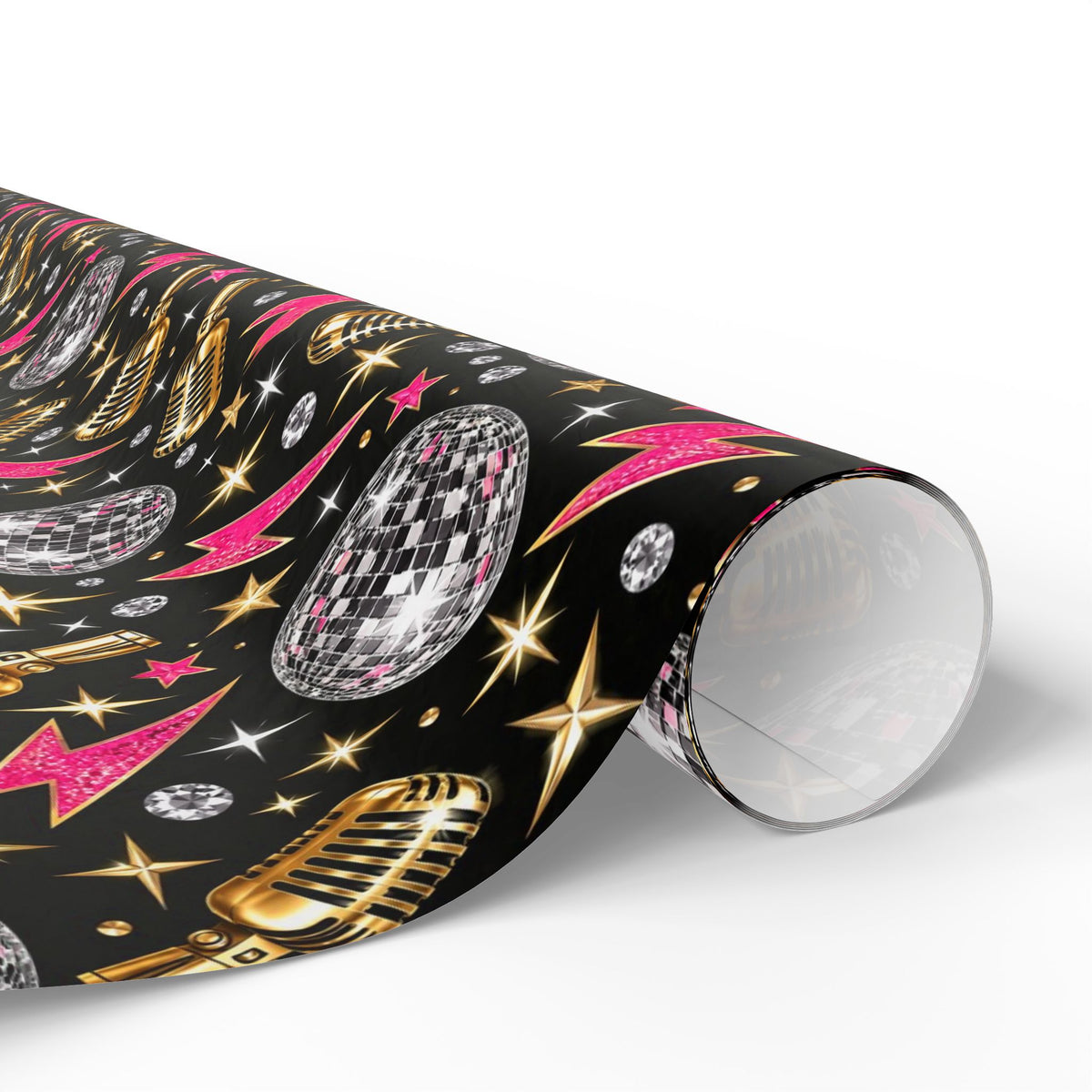 Disco Rock Star Glam Wrapping Paper