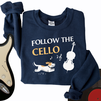 Follow The Cello Crewneck