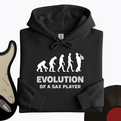 Evolution Of A Sax Player Hoodie