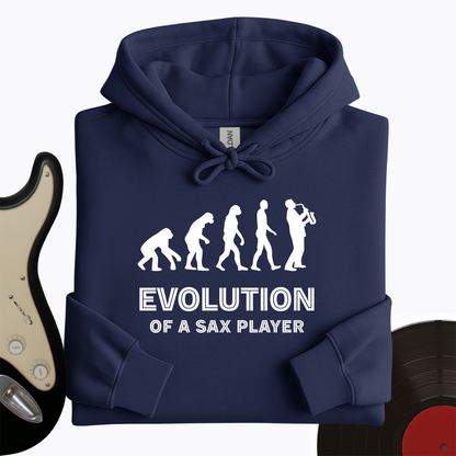 Evolution Of A Sax Player Hoodie