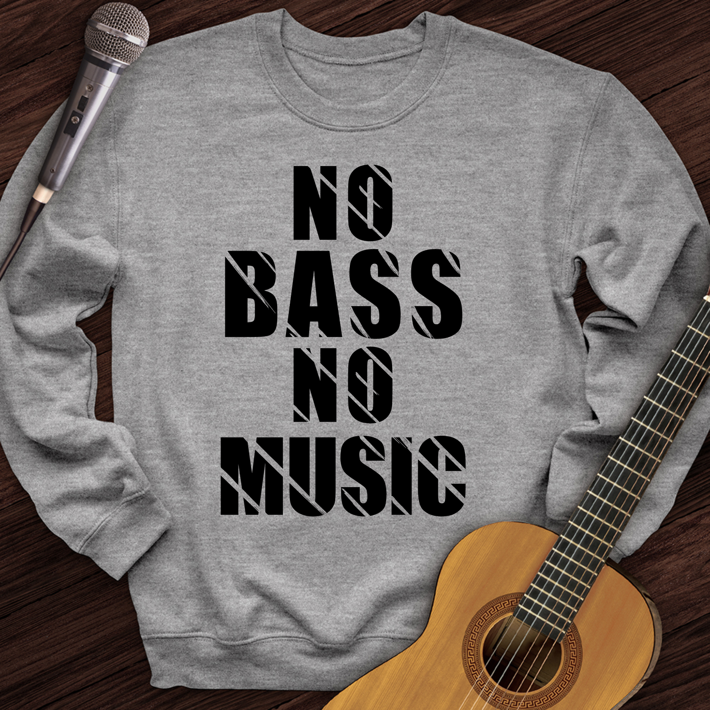 No Bass No Music Crewneck