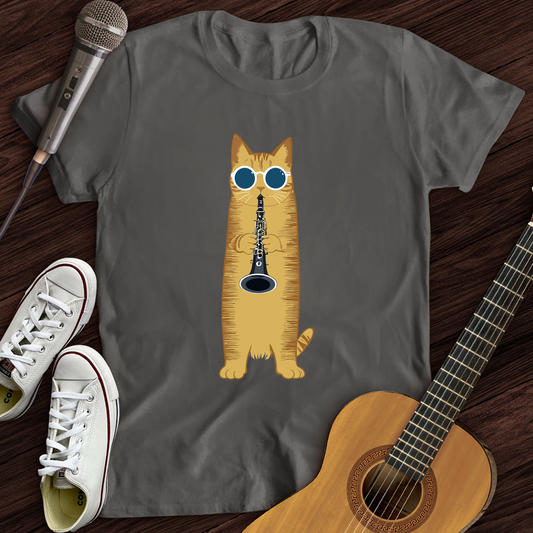 Cat Playing The Clarinet T-Shirt