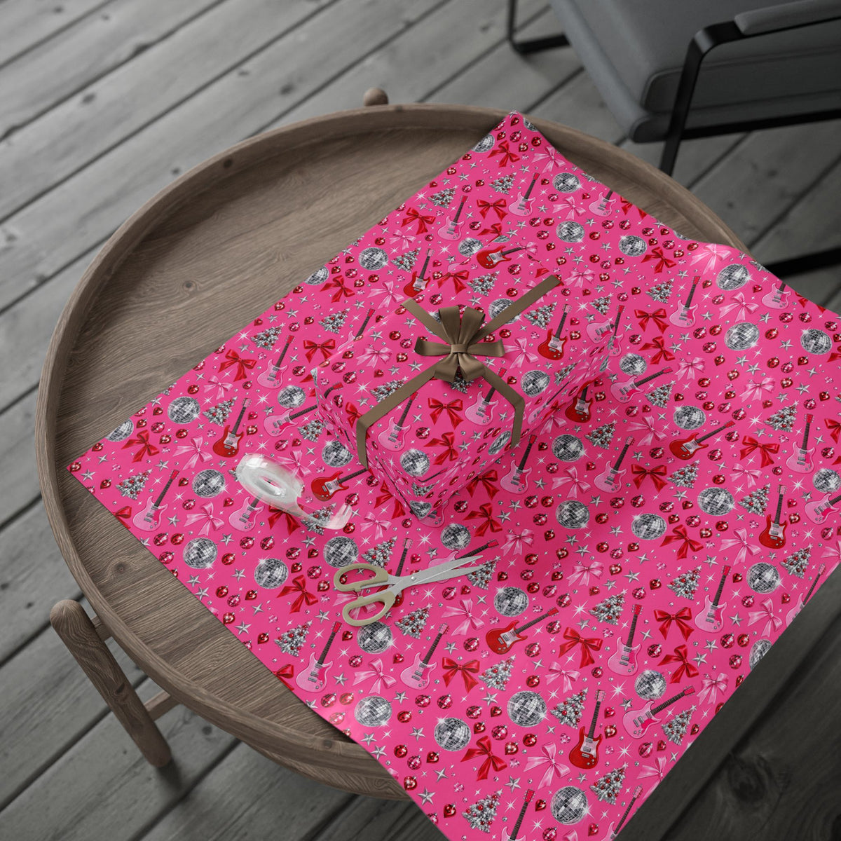 Pinkmas Disco Wrapping Paper