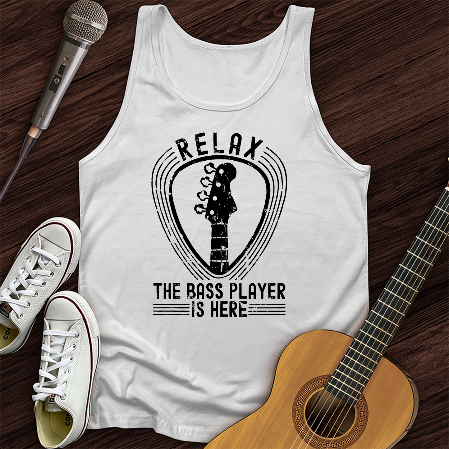 Relax The Bass Player Is Here Tank Top