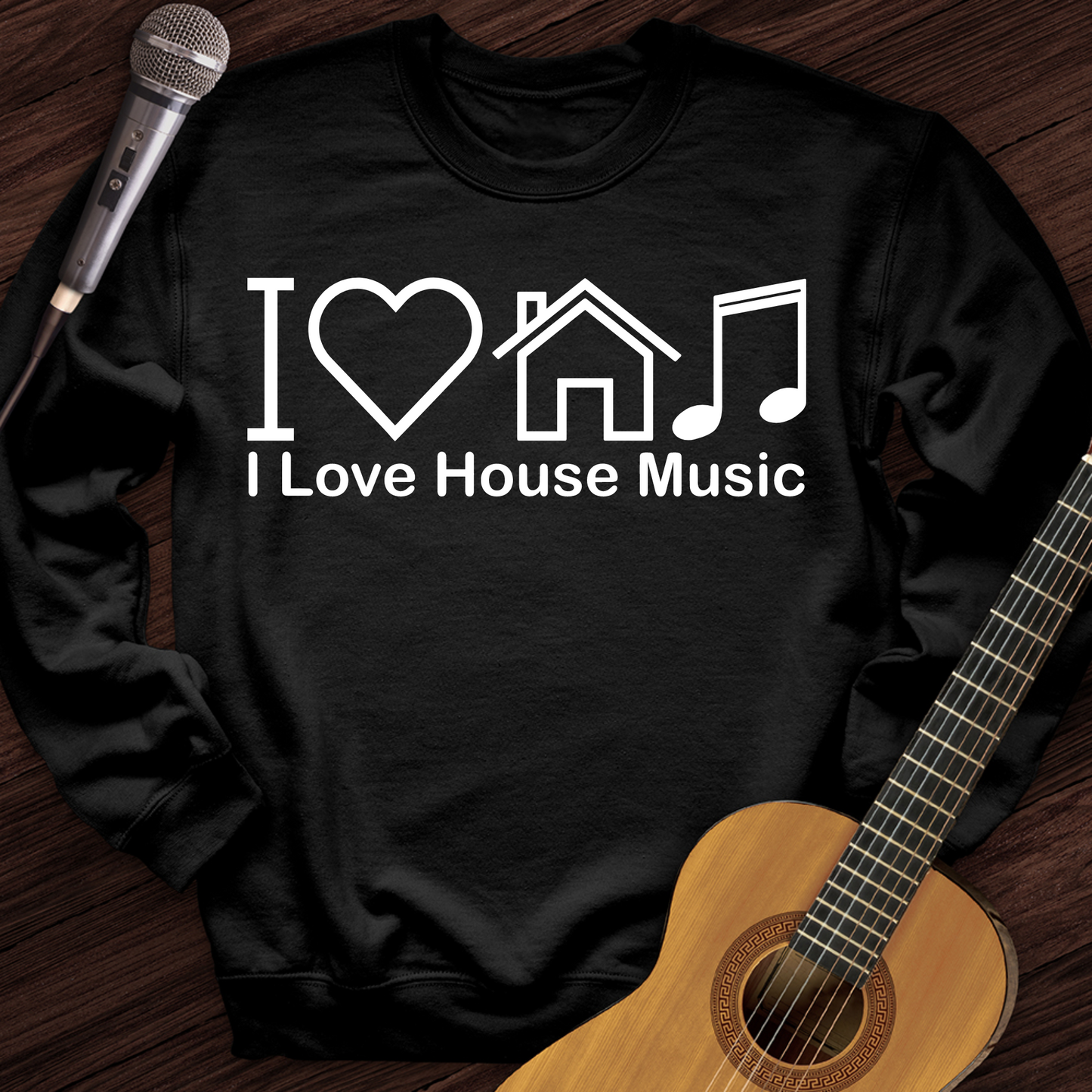 I Love House Music Crewneck