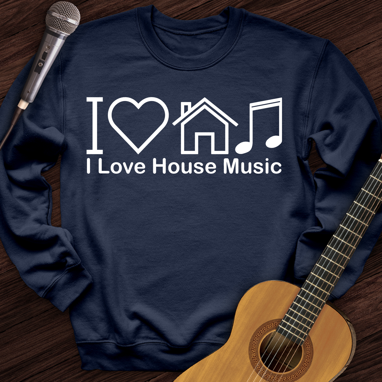 I Love House Music Crewneck