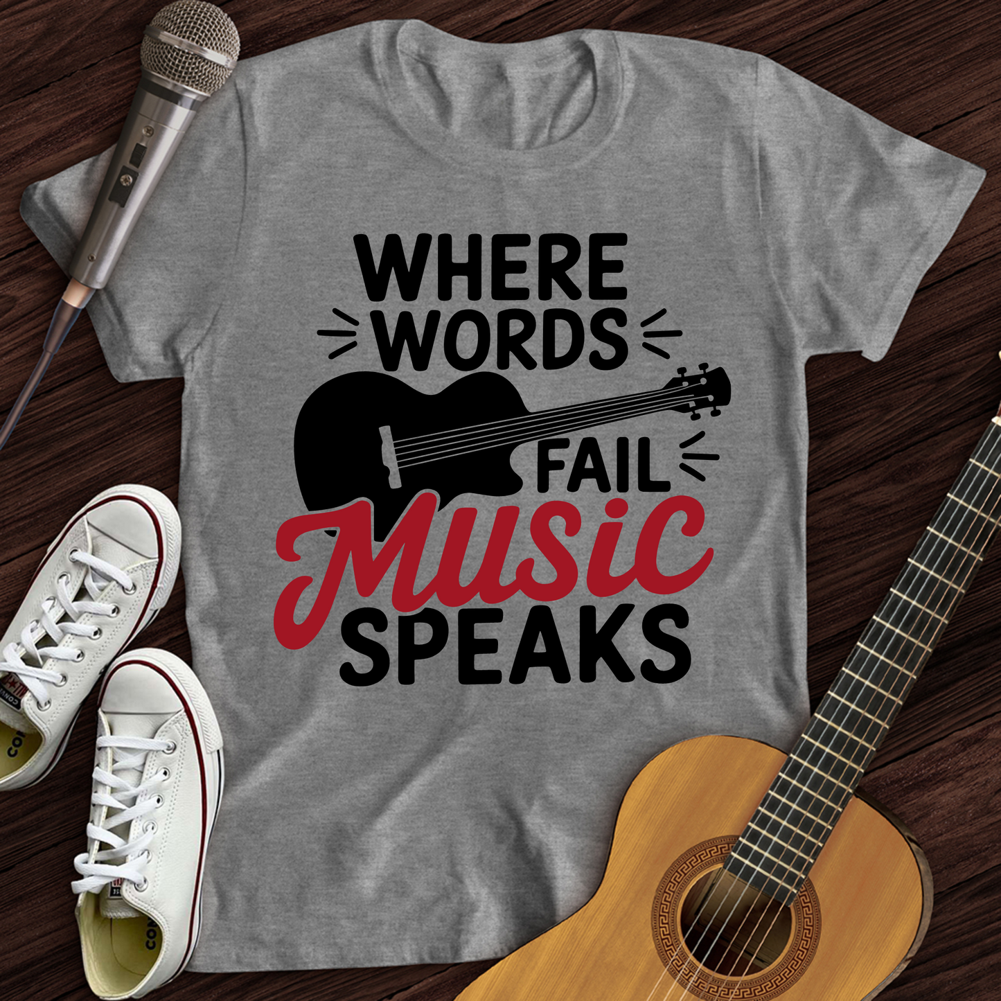 Where Words Fail Music Speaks T-Shirt