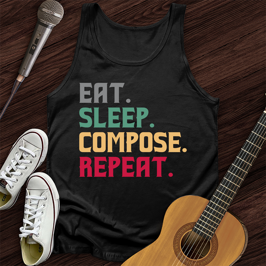 Eat, Sleep, Compose, Repeat Tank Top