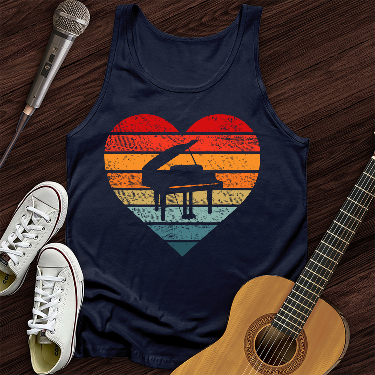 I Love Piano Tank Top