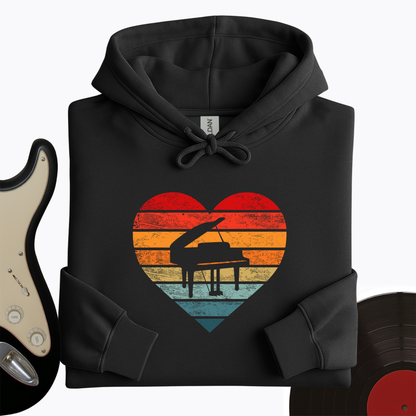 I Love Piano Hoodie