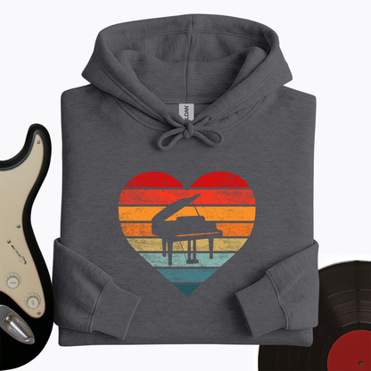 I Love Piano Hoodie