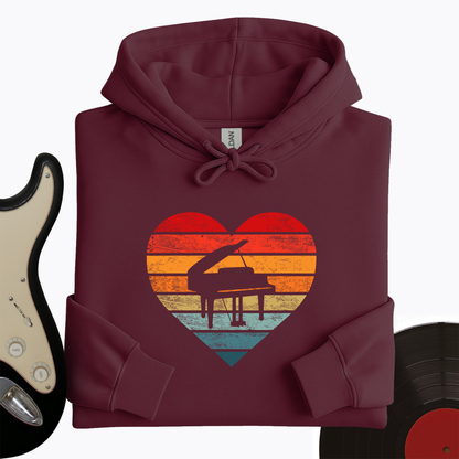 I Love Piano Hoodie