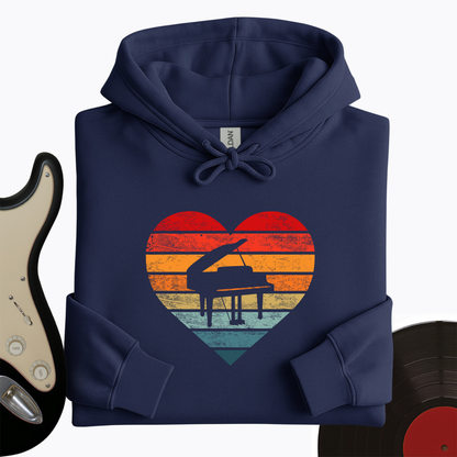 I Love Piano Hoodie
