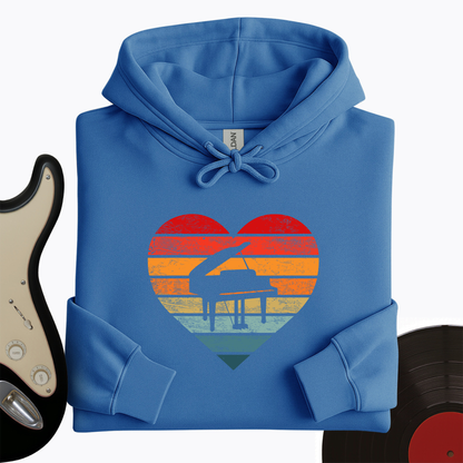 I Love Piano Hoodie