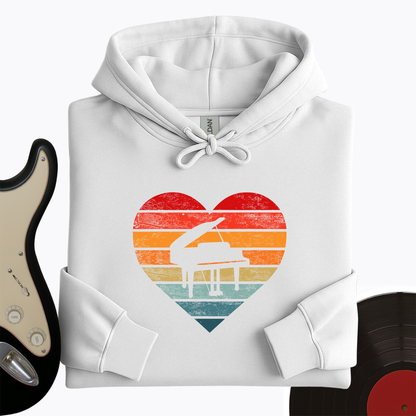 I Love Piano Hoodie