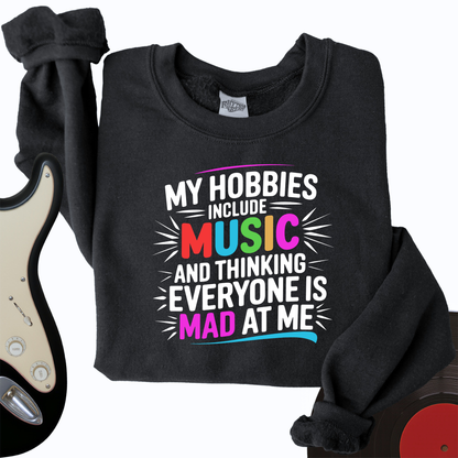 My Hobbies Include Music Crewneck