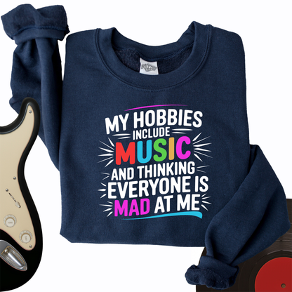 My Hobbies Include Music Crewneck