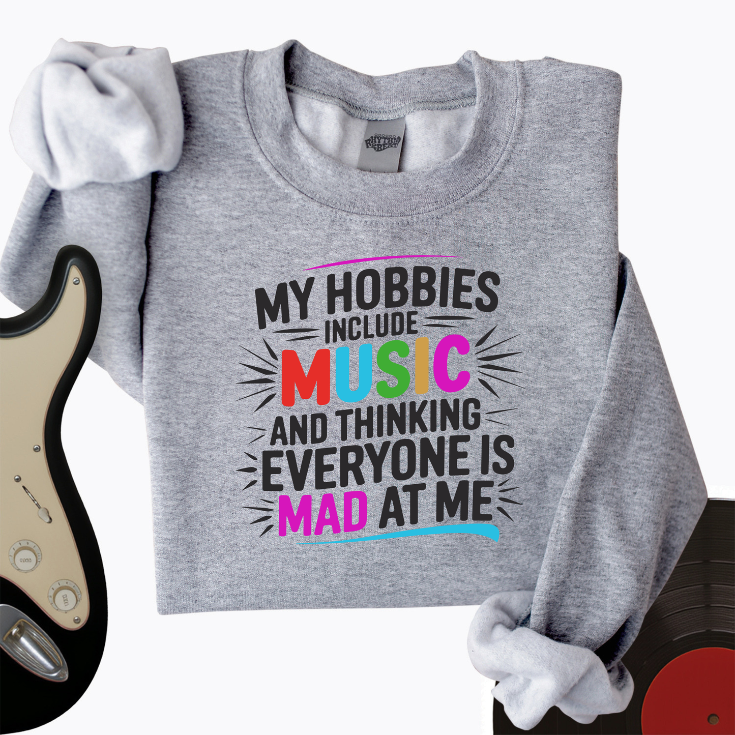 My Hobbies Include Music Crewneck