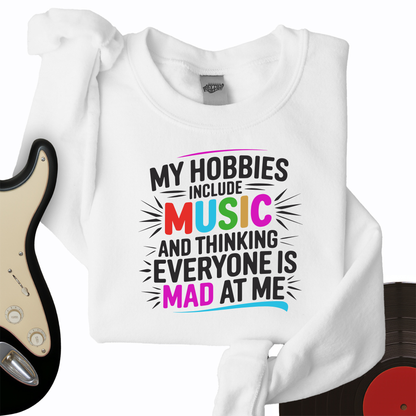 My Hobbies Include Music Crewneck