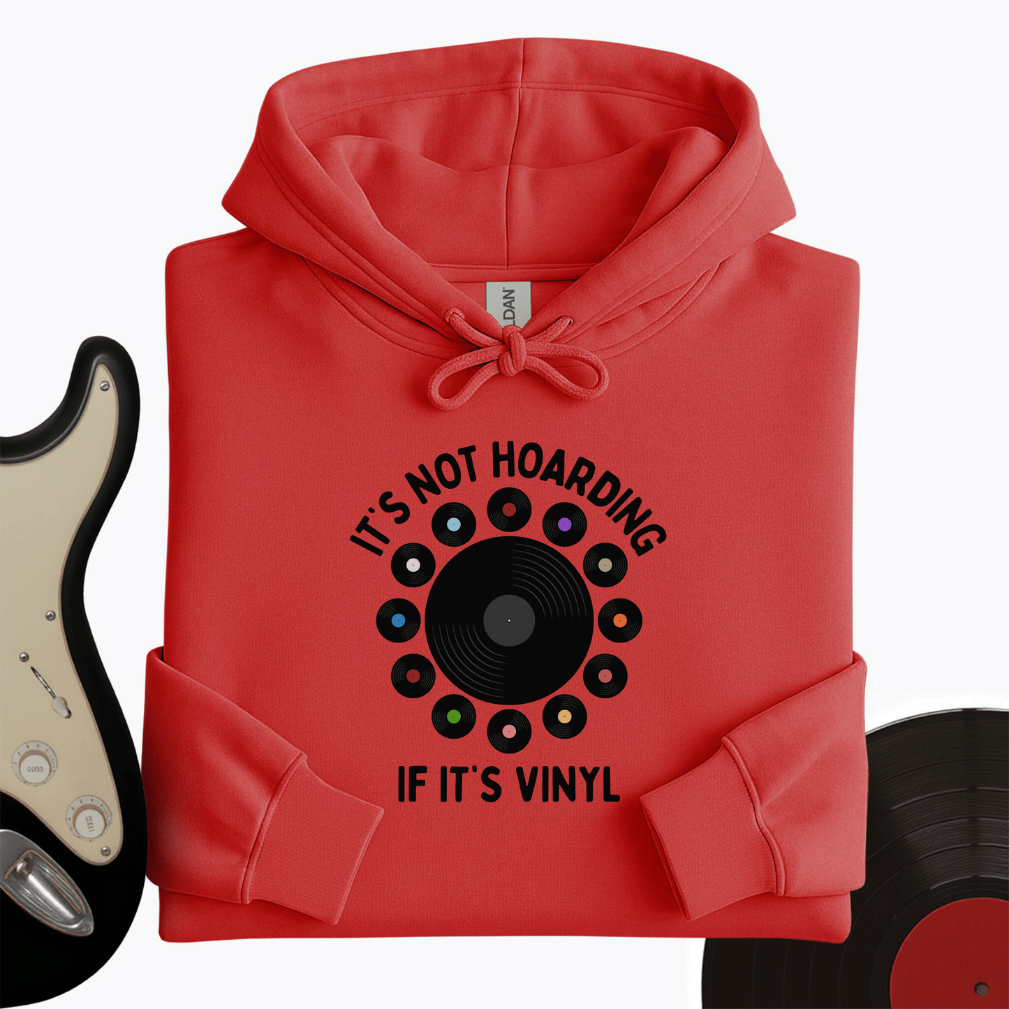 It's Not Hoarding If It's Vinyl Hoodie
